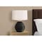 Monarch Specialties Lighting, 25 in.H, Table Lamp, Black Concrete, Ivory / Cream Shade, Contemporary I 9715 - alternate 5